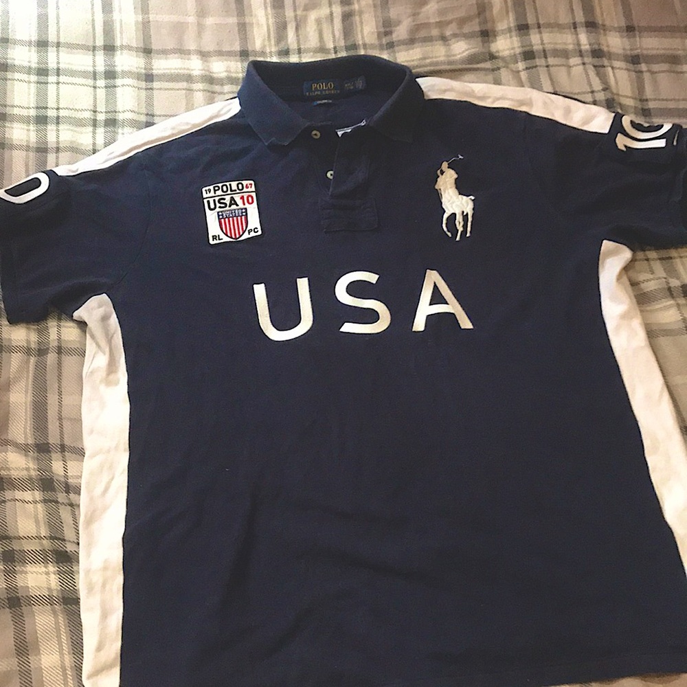 Polo RL USA Logo Rugby Polo Shirt